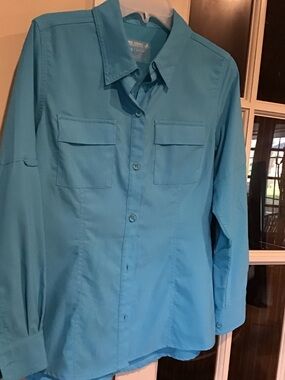 Reel Legends Teal Blue Lightweight Shirt